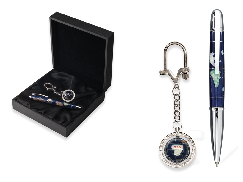 Ballpoint Pen-Keychain Set